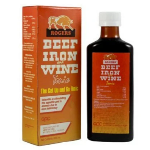 Roger's Beef Iron and Wine Liquid Tonic 200ml
