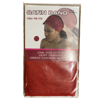 Satin Headband - Red