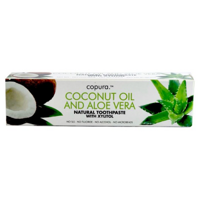Copura Coconut Oil And Aloe Vera Natural Toothpaste with Xylitol