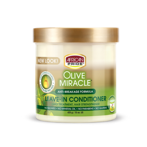 African Pride olive Miracle Leave-In Conditioner 15oz
