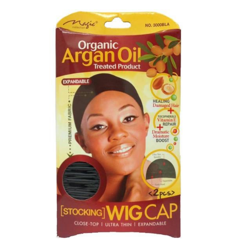 Magic Collection Stocking Wig Cap (2pcs) - Argan Oil Treated