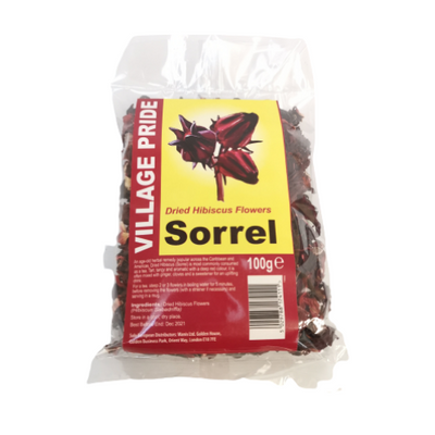 Village Pride Dried Hibiscus Flower Sorrel 100g