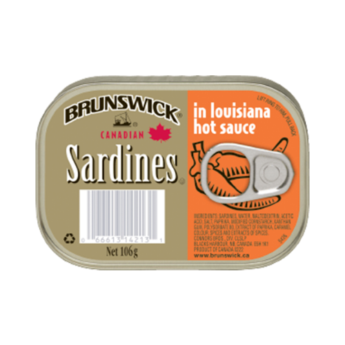 Brunswick Sardines in Louisiana Hot Sauce 106g