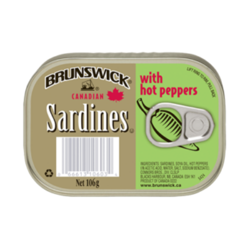 Brunswick Sardines with Hot Peppers 106g
