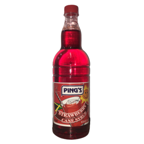 Ping’s Strawberry Cane Syrup 1L