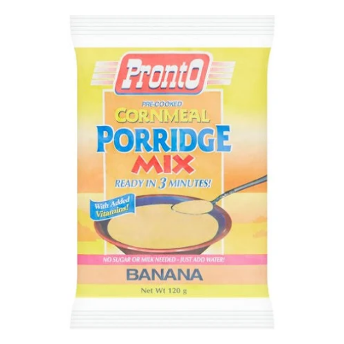Pronto Cornmeal Porridge Mix Banana 120g