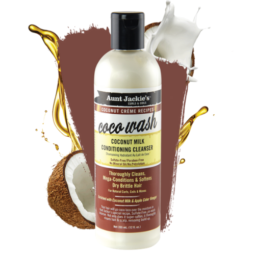 Aunt Jackie's Coco Wash – Coconut Milk Conditioning Cleanser 355ml