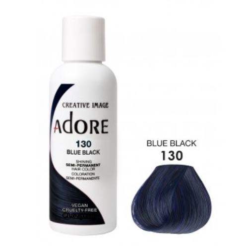 Adore Semi-Permanent Hair Colour - Blue Black 130