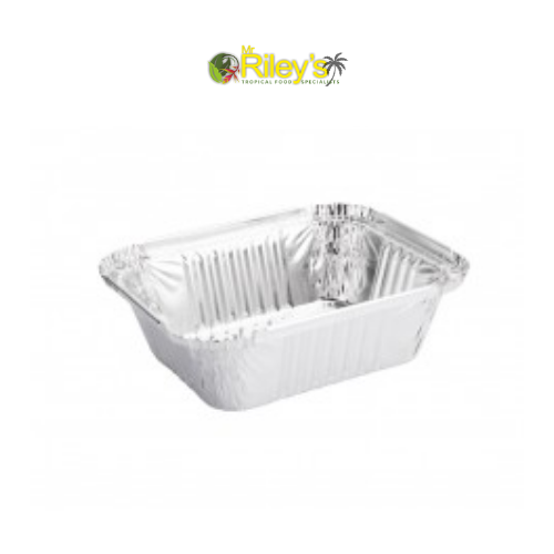 Essentially Catering Rectangle Foil Container with Lid 12cm x 21cm
