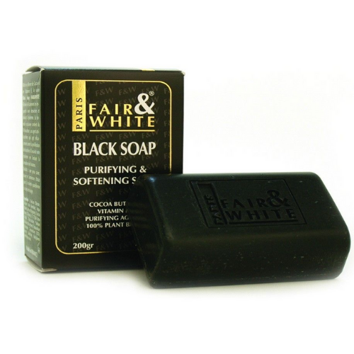 Fair and White Anti-bacterial & Softening Black Soap 200g