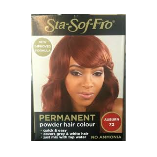 Sta-Sof-Fro Permanent Powder Hair Colour Auburn 72