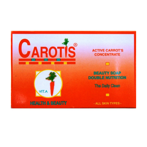 Carotis Beauty Soap with Dual Nourishment is refreshing cleanser bar. Pleasantly perfumed, the beauty soap Carotis is an active carrots concentrate. It gives a creamy lather and an extreme sweetness to your skin. It may be used for face and body care. Double Nutrition. Cleanse Daily.