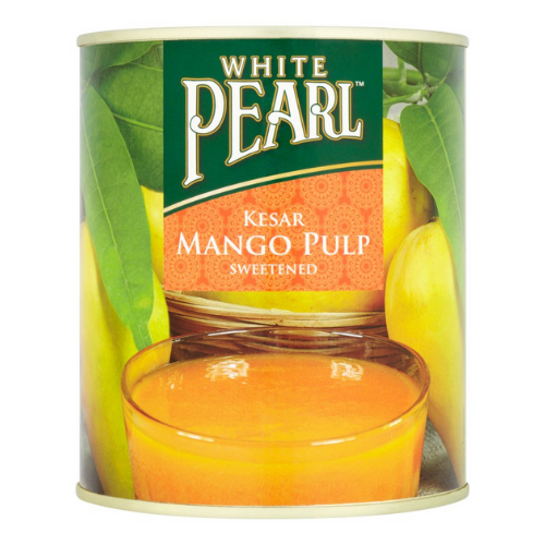 White Pearl Kesar Mango Pulp Sweetened 850g 