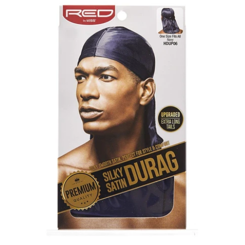 Red By Kiss Silky Satin Durag Navy 
