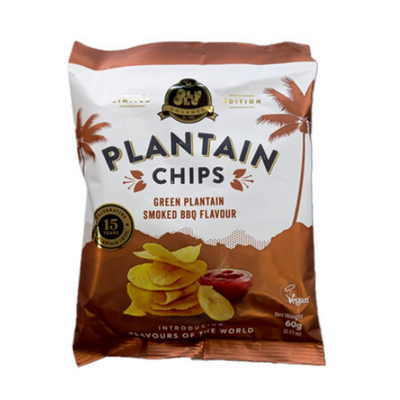 Olu Olu Plantain Chips Green Plantain Smoked BBQ Flavour 60g