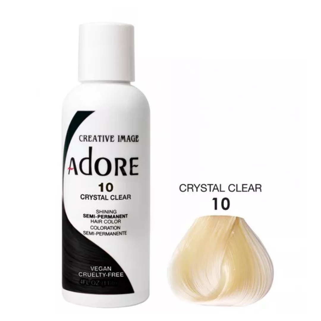 Adore Semi-Permanent Hair Colour - Crystal Clear 10