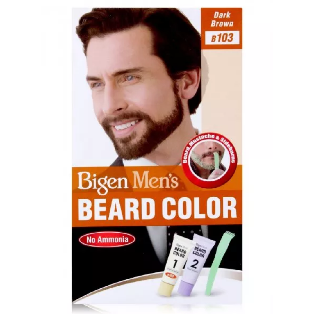 Bigen Mens Beard Colour - Dark Brown
