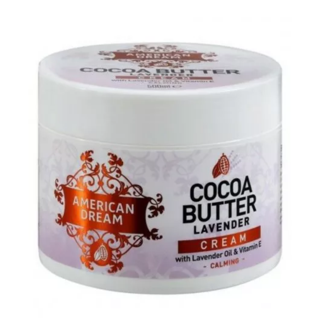 American Dream: Cocoa Butter Body Cream 500ml - Lavender