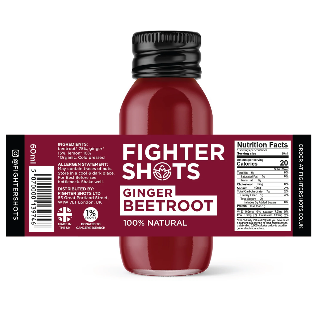 Fighter Shots - Vegan Ginger Beetroot 60ml
