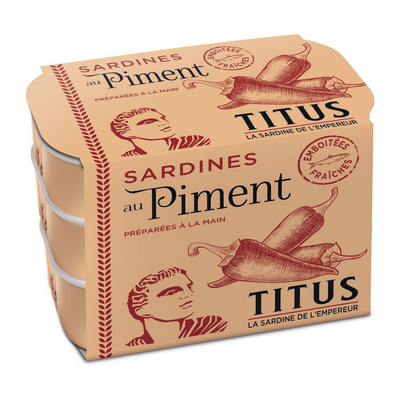 Sardines Au Piment Titus (3 x 125g)
