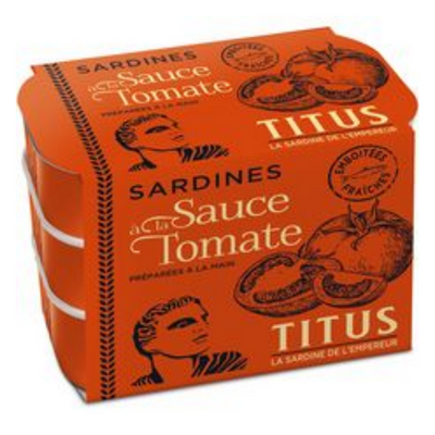Sardines a la Sauce Tomate Titus (3 x 125g)