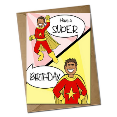 Super Boy! Birthday Card
