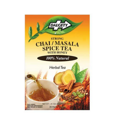 Dalgety Strong Chai Masala Spiced Tea With Honey 18 Teabags
