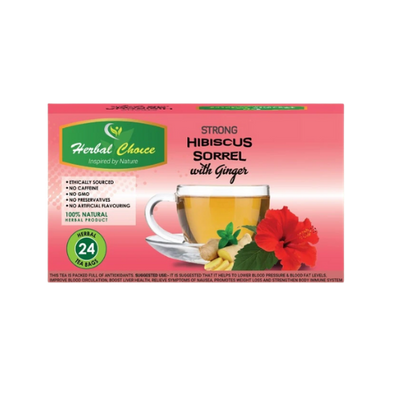 Herbal Choice Strong Hibiscus Sorrel With Ginger 48g - 24 Tea Bags