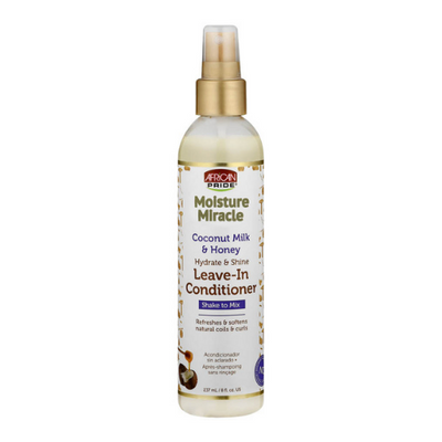 African Pride Moisture Miracle Coconut Honey Leave In Conditioner 8oz