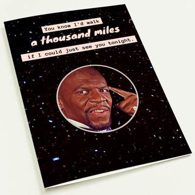 Terry Crews - White Chicks - A Thousand Miles Valentines Card