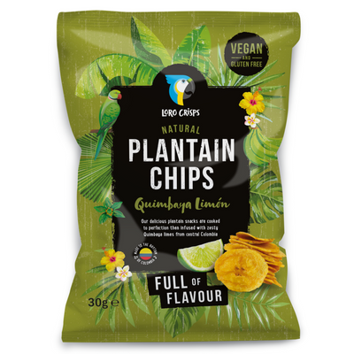 Loro Crisps Plantain Crisps 30g - Quimbaya Limon