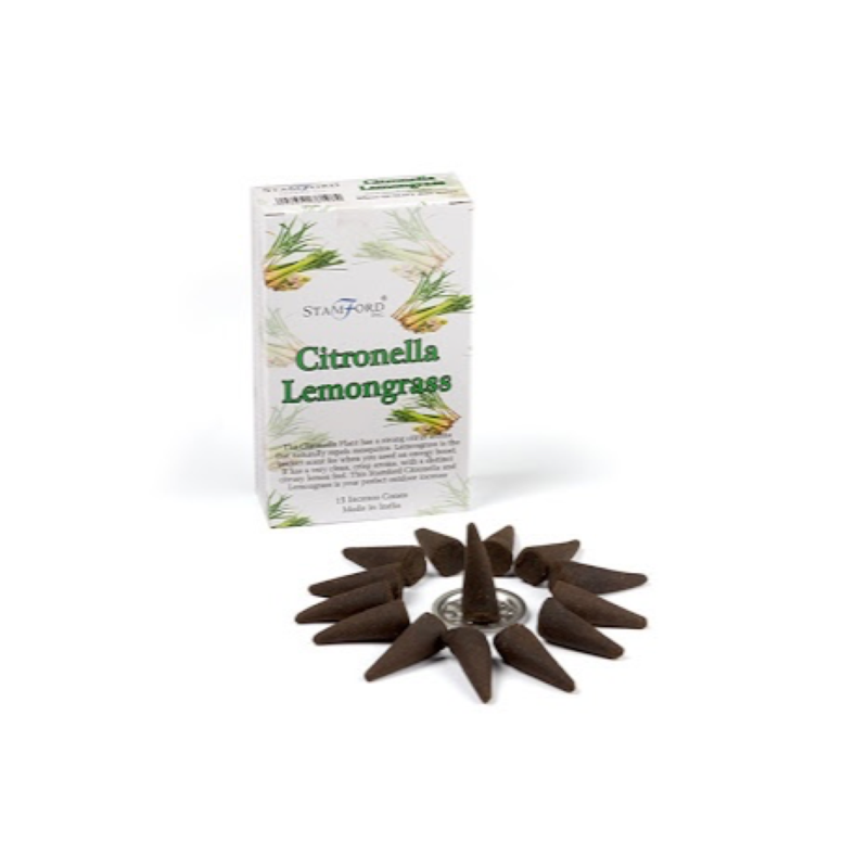 Citronella Lemongrass Incense Cones (Stamford)