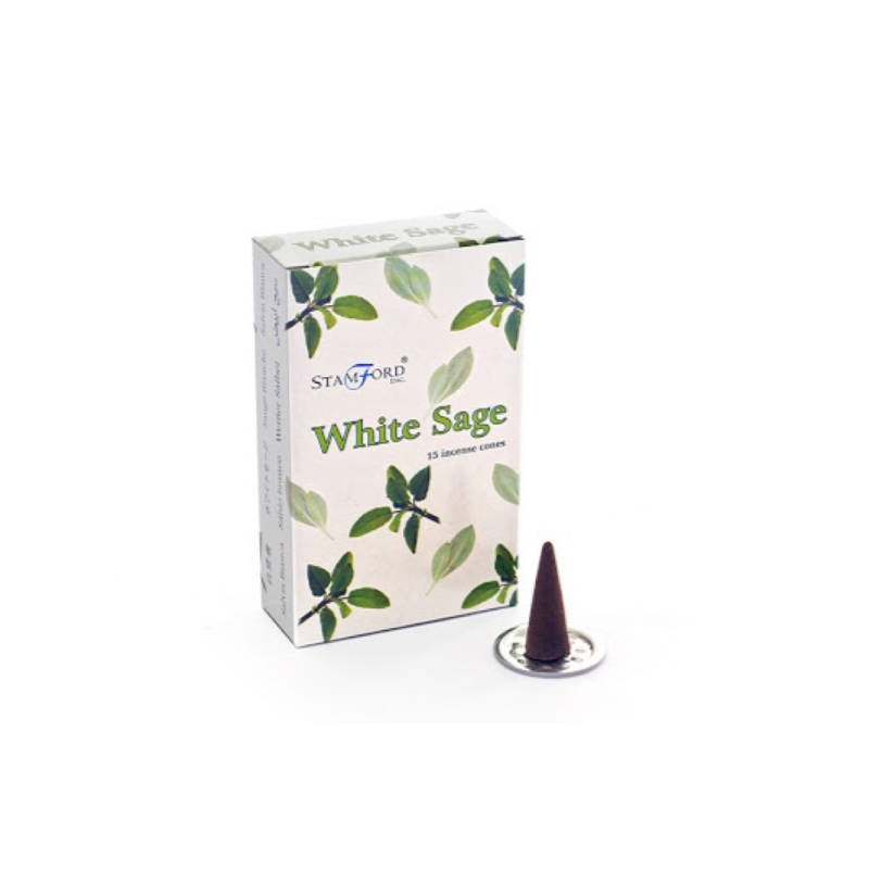 White Sage Incense Cones (Stamford)
