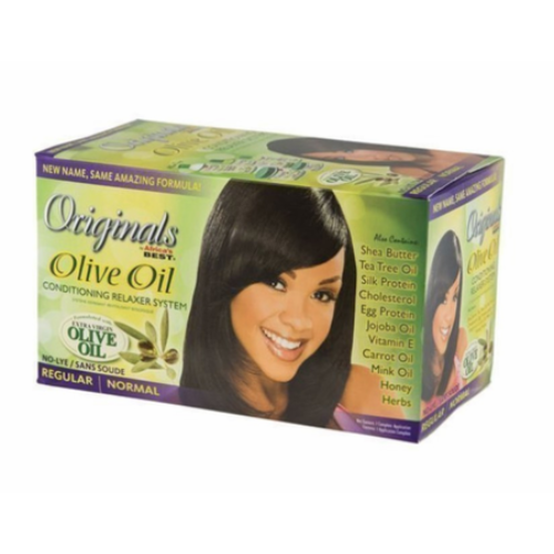 Organics By Africa's Best -Olive Oil Conditioning Relaxer System Regular/Normal