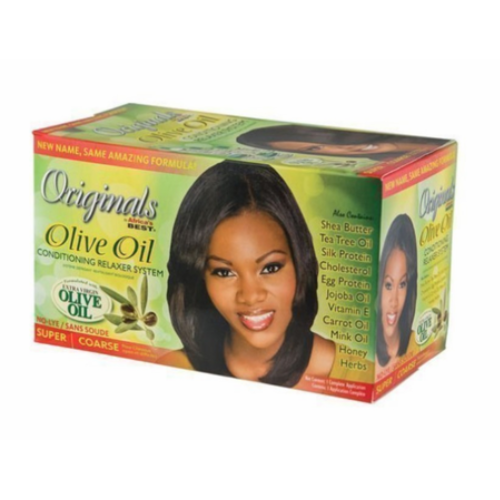 Organics By Africa's Best - Olive Oil Conditioning Relaxer System Super/Coarse 
