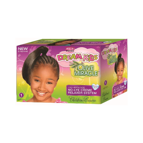 African Pride Dream Kids - Olive Miracle No-Lye Creme Relaxer System Children CoarseAfrican Pride Dream Kids No-Lye Creme Relaxer System - Coarse