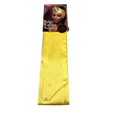 Red By Kiss Silky Satin Edge Scarf - Yellow/Gold HQ112