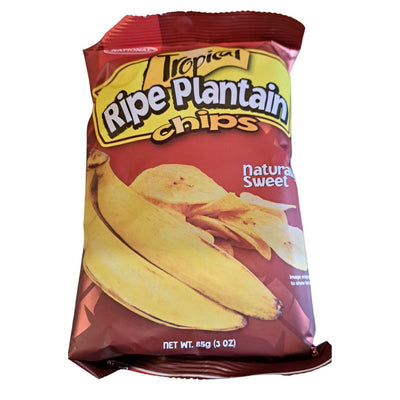 Tropical National Naturally Sweet Plantain Chips 85g