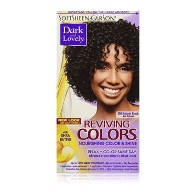 Dark & Lovely Reviving Colours Hair Dye - Natural Black (395)