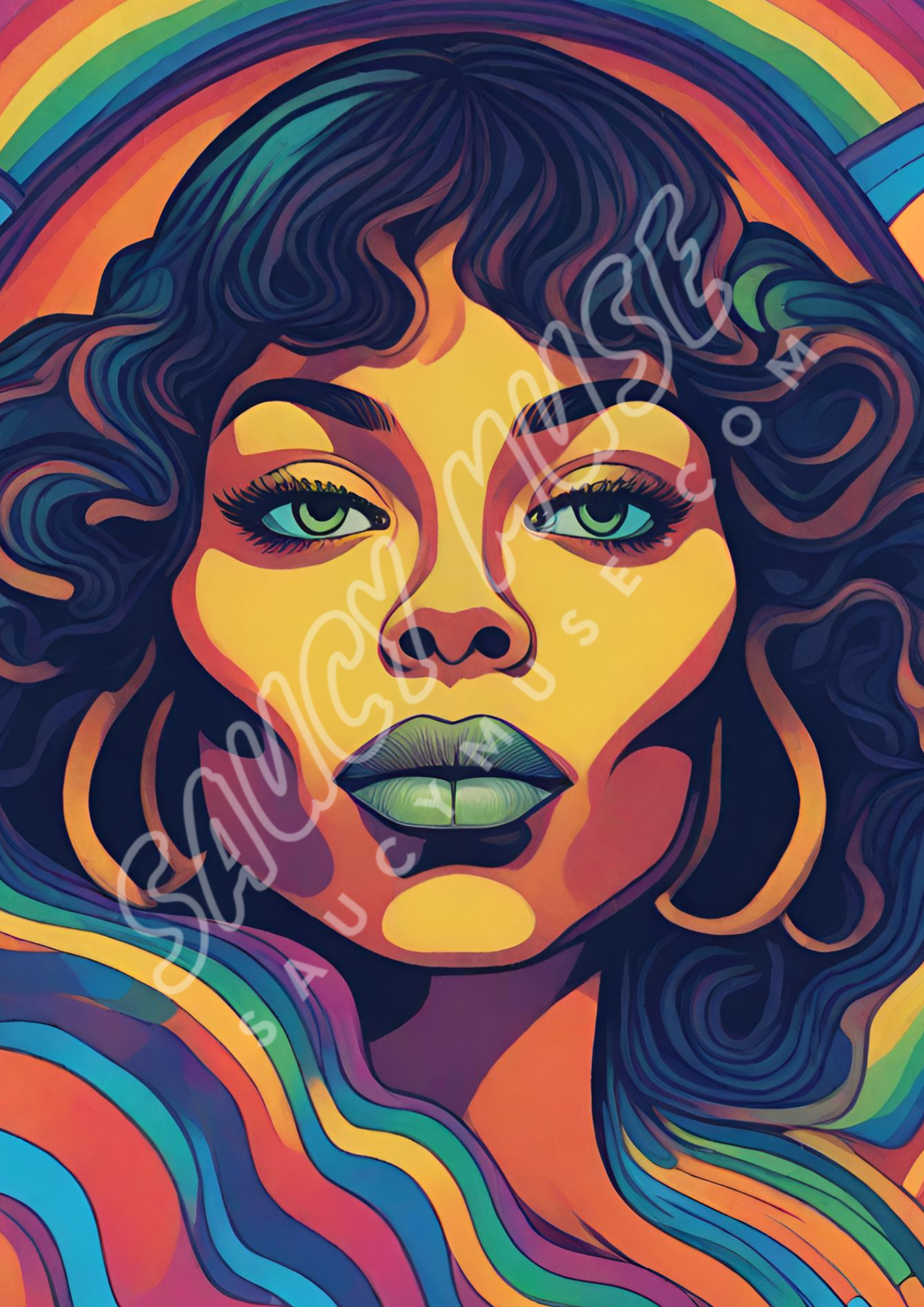 Star - Psychedelic Poster Print